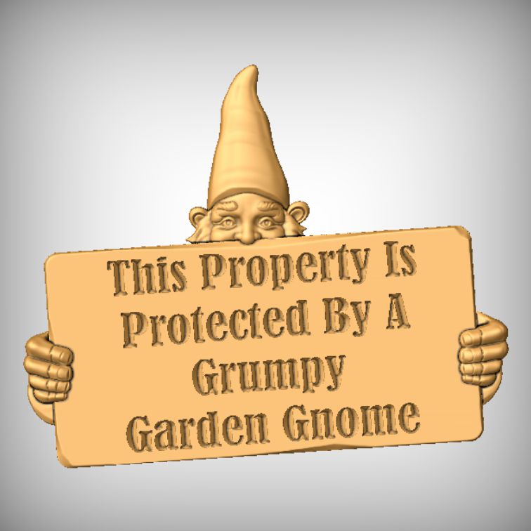 Waving Gnome Sign